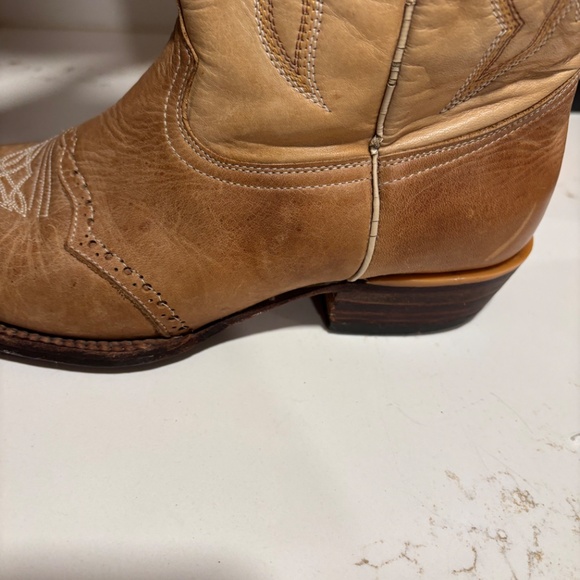 Women’s Innovacion Brown Leather Cowboy Western Heart Boots sz 26/9 Modelo 1820 - Picture 5 of 16